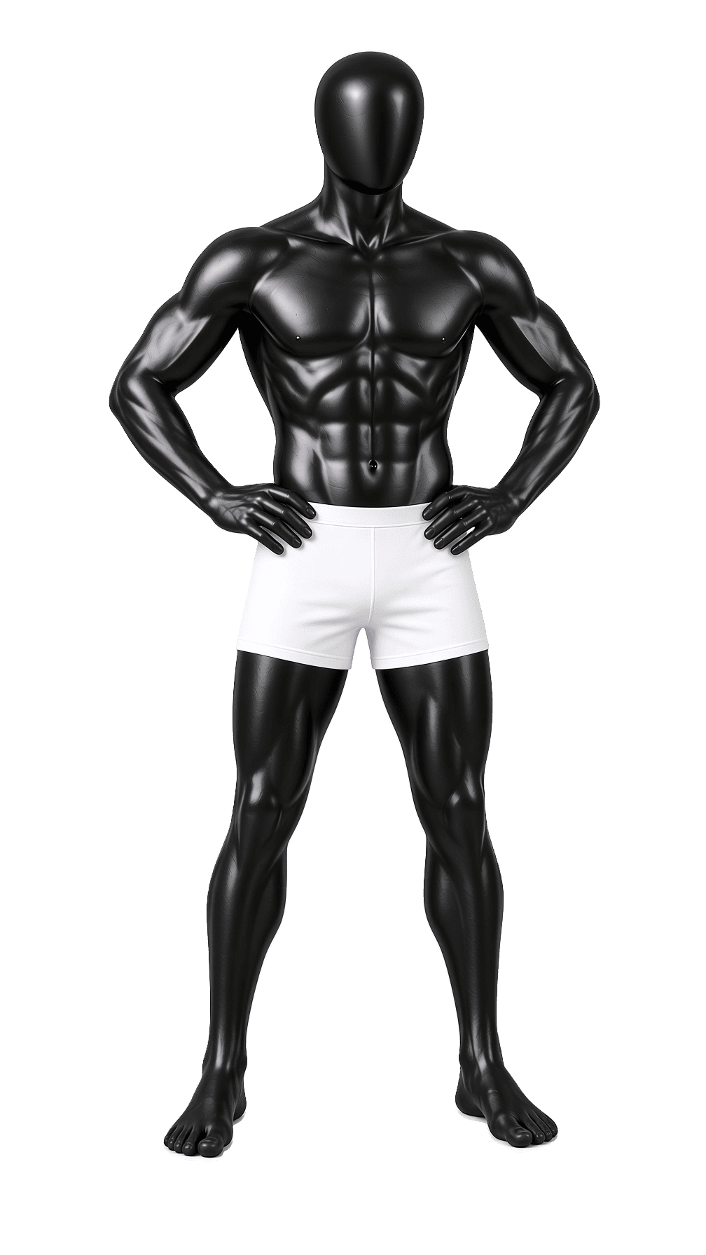 male athlete, front view